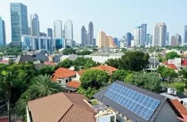 Rooftop solar at Residence, Kertanegara